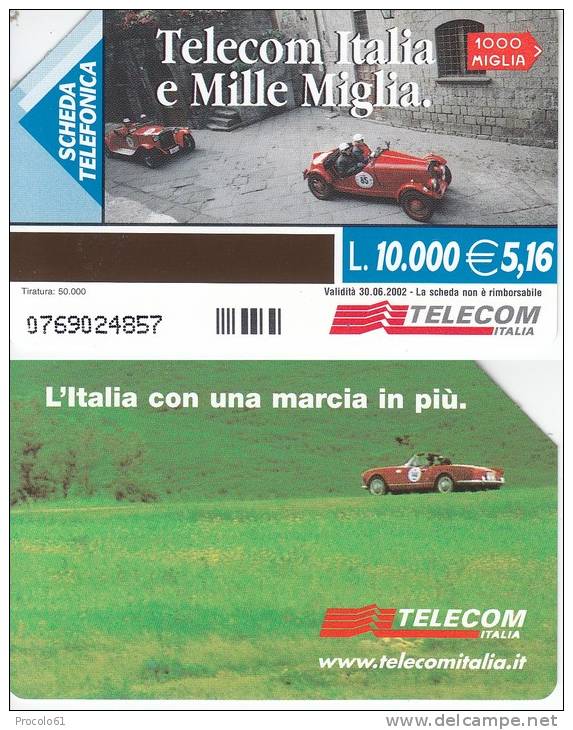 GOLDEN 1169 MILLE MIGLIA Us. Tir.: 50.000 - Públicas  Publicitarias