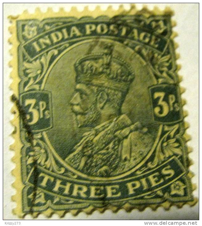 India 1911 King George V 3p - Used - Sonstige & Ohne Zuordnung