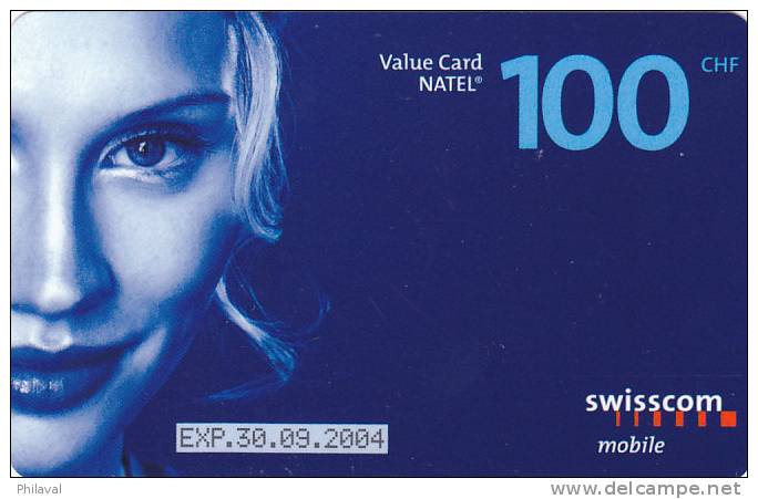 Value  Card Natel : 100.- // Swisscom Mobile - Schweiz