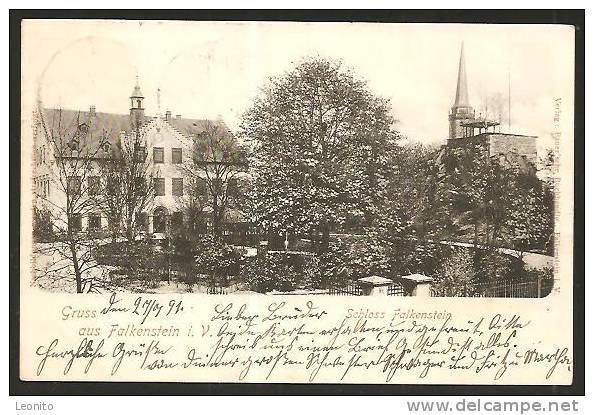 Schloss Falkenstein Vogtland Nach Gurnigelbad Schweiz 1901 - Falkenstein (Vogtland)