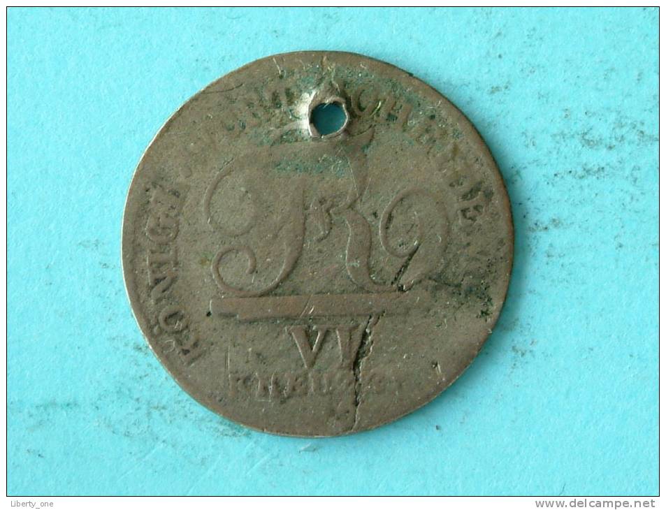 1810 (hole) WURTTEMBERG - 6 KREUZER / KM 495 ( Uncleaned - For Grade, Please See Photo ) !! - Petites Monnaies & Autres Subdivisions