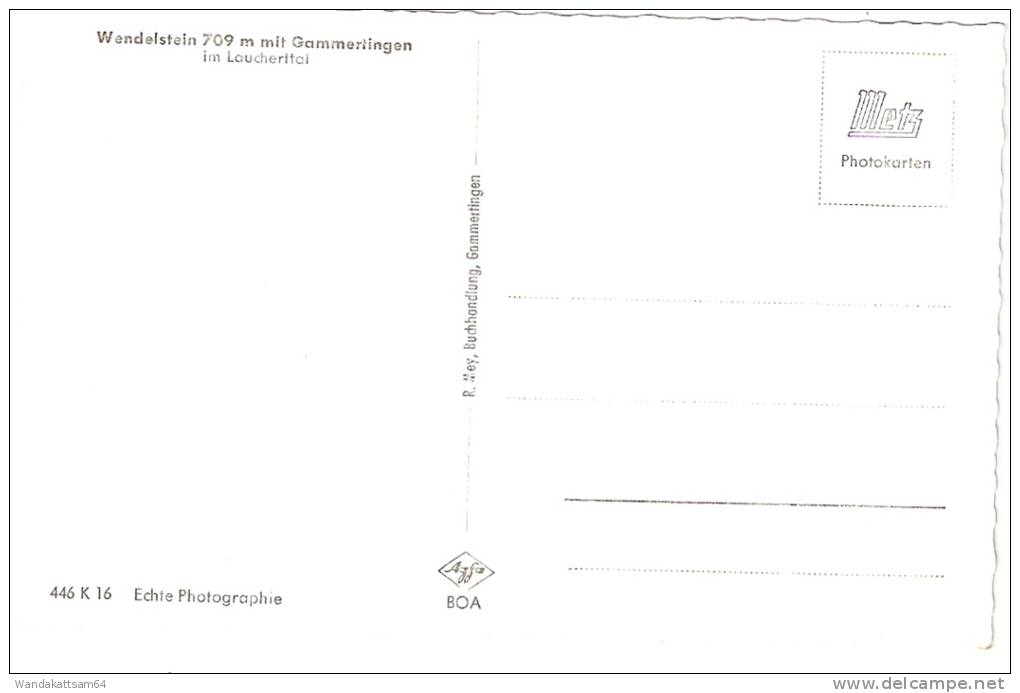 AK 44616 Wendelstein 709 M Mit Gammertingen Im Laucherttal - Sigmaringen