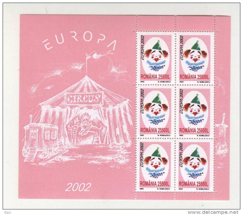 Mint Mint. Sheets Europa CEPT 2002  From Romania - 2002