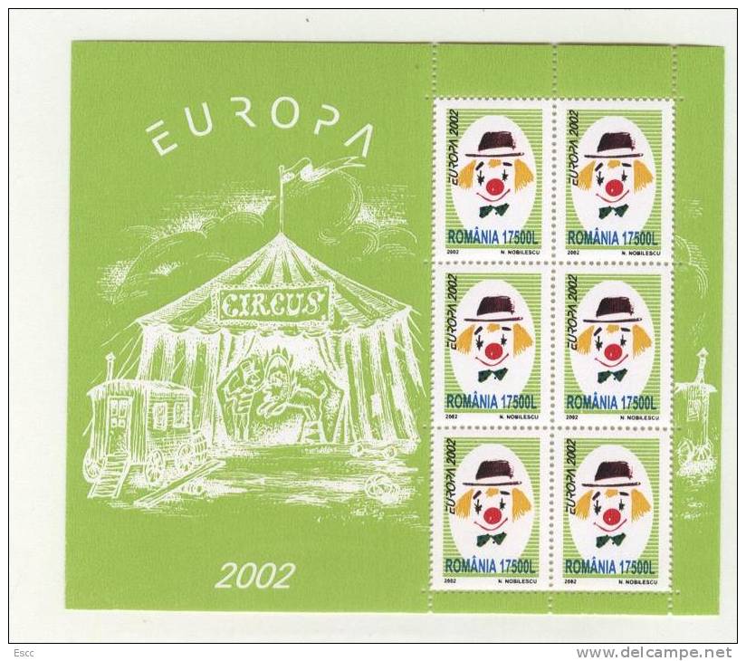 Mint Mint. Sheets Europa CEPT 2002  From Romania - 2002