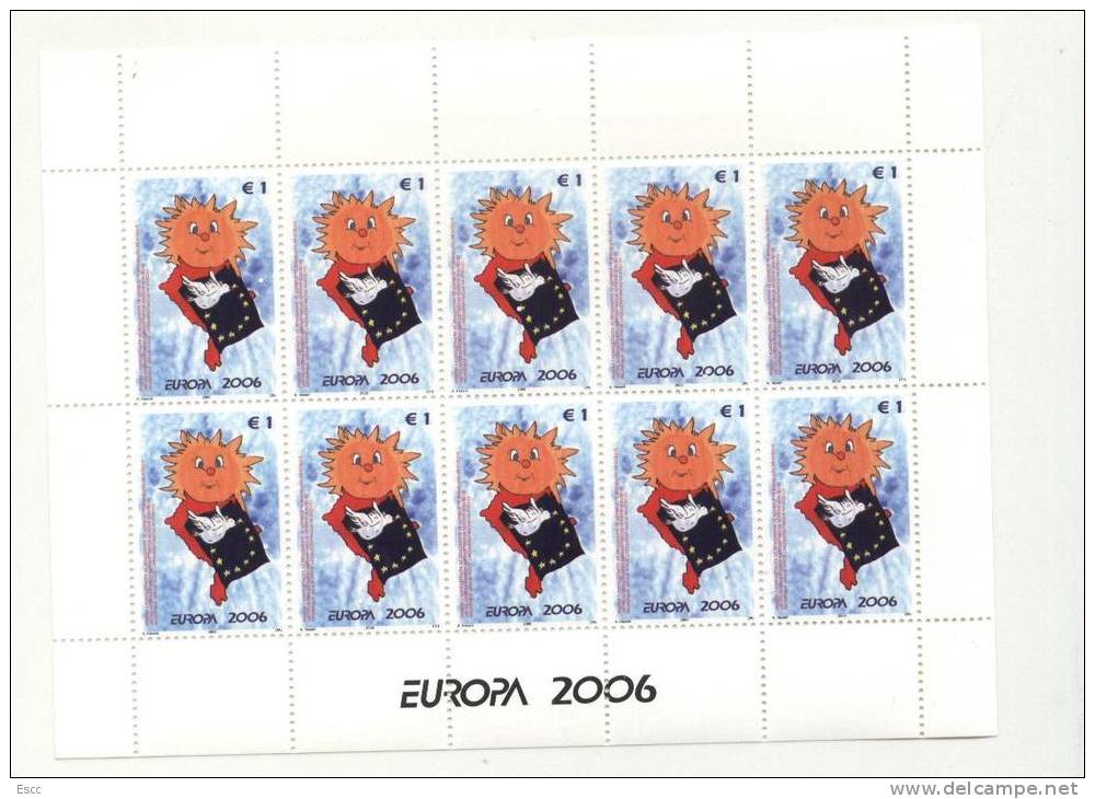 Mint Mint. Sheets Europa CEPT 2006  From Kosovo - 2006