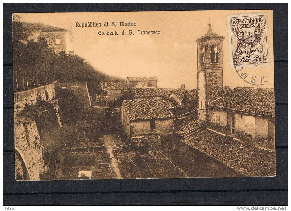 00 SAN MARINO  CONVENTO DI S. FRANCESCO  1907 ?  ZEER MOOI - Saint-Marin