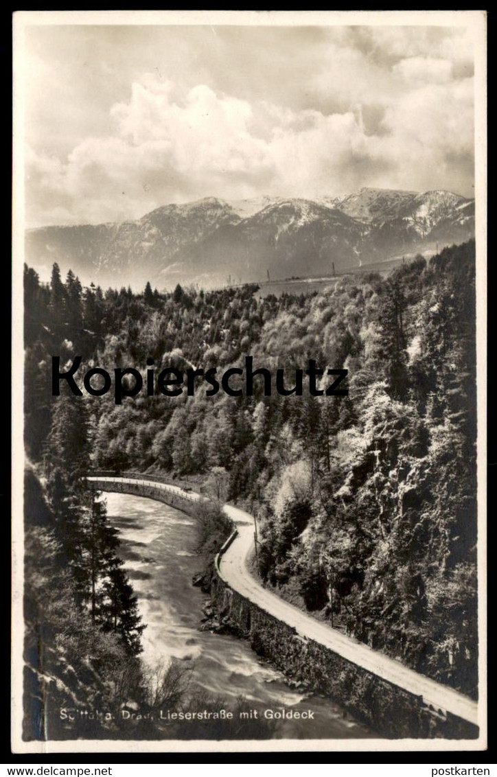ALTE POSTKARTE SPITTAL AN DER DRAU 1935 LIESERSTRASSE MIT GOLDECK Pferdewagen Kärnten Austria Cpa Postcard - Spittal An Der Drau