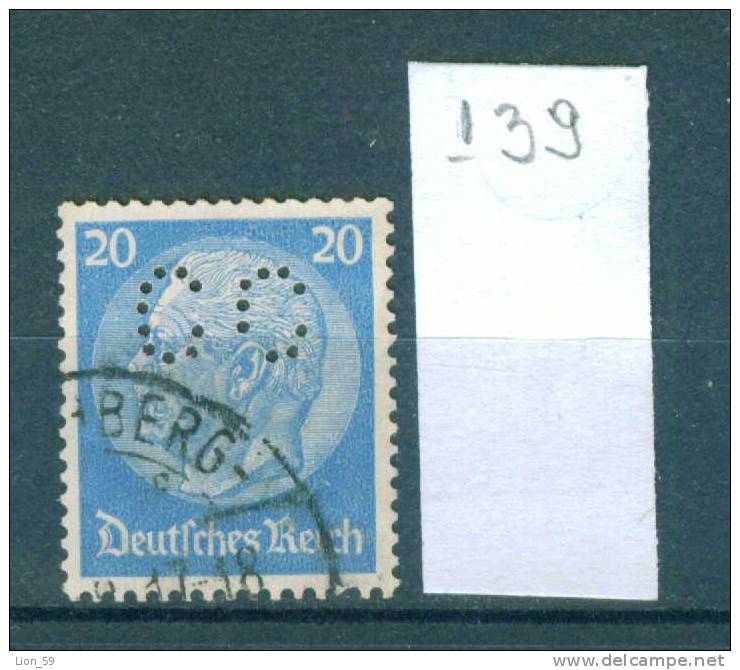 24K139 // - C C -  Perfin Perfores Perforiert Perforati Perforadas , Germany Deutschland Allemagne Germania - Perforiert/Gezähnt