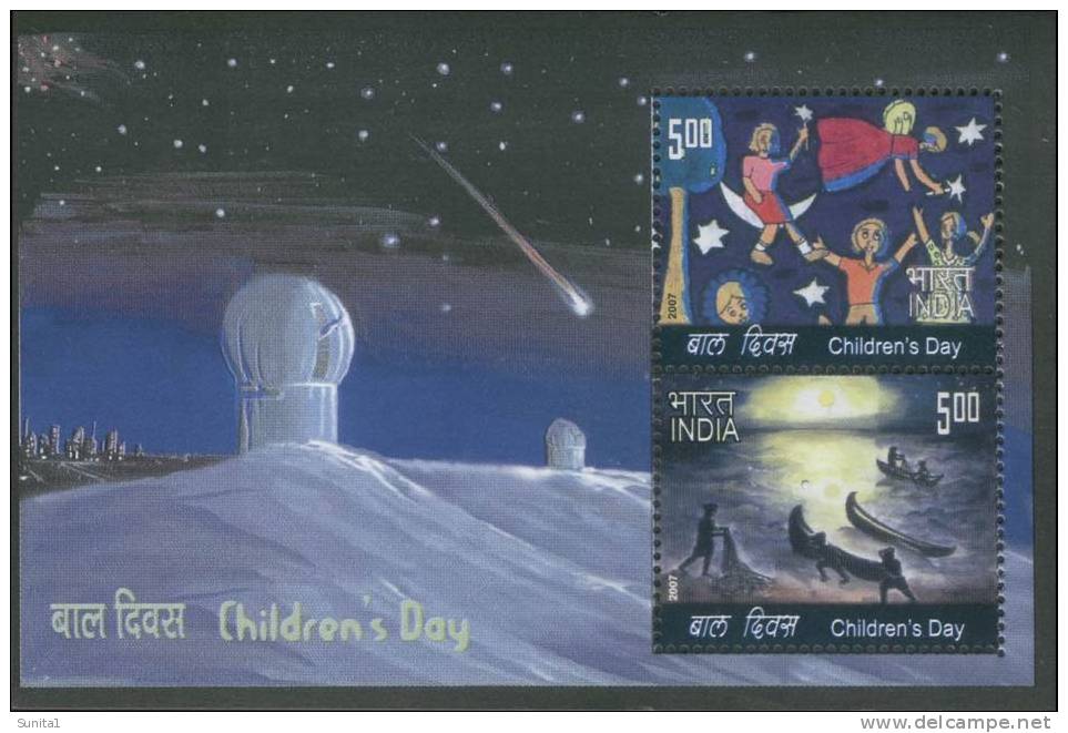 Astronomy, Comet, Sky, Stars, Child Day, Painting, India - Astronomie