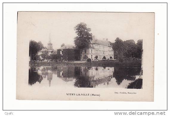 Carte 1920 VITRY LA VILLE (église,chateau) - Vitry-la-Ville