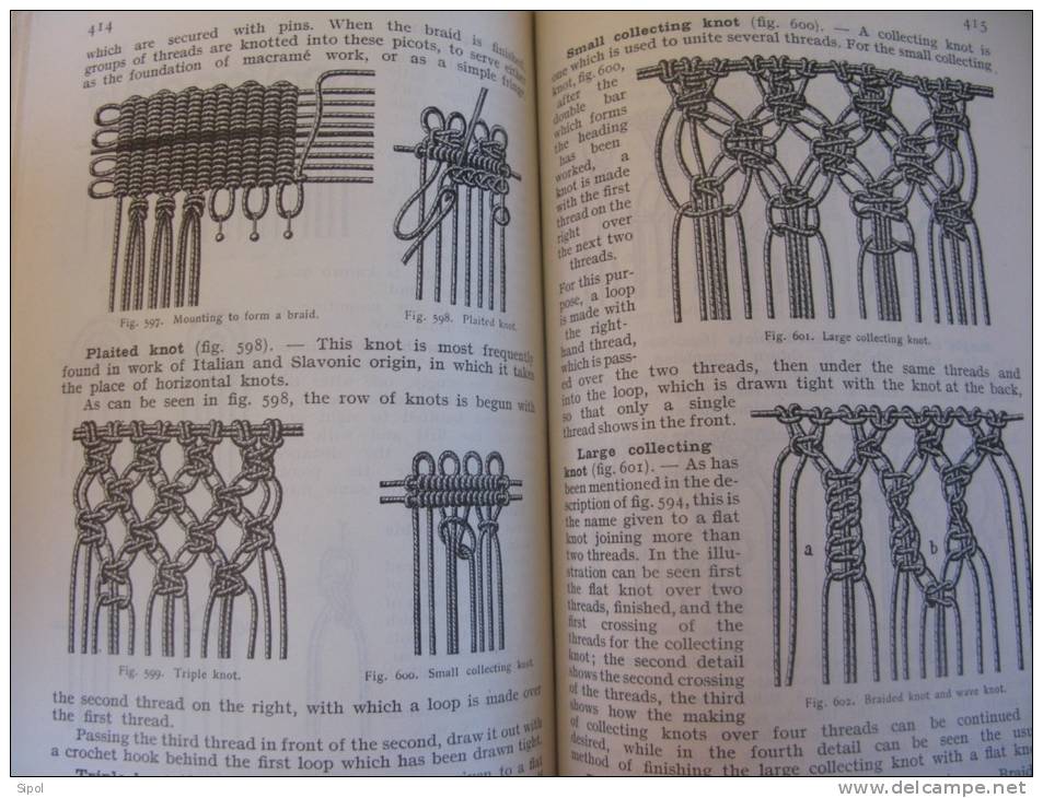 Loisirs Créatifs D.M.C. Library Encyclopedia Needlework De Thérèse De Dillmont  Mulhouse France Broderies & Ouvrages Man - Autres & Non Classés