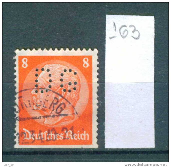 24K163 // - DG -  Perfin Perfores Perforiert / Gezähnt  Perforati Perforadas , Germany Deutschland Allemagne Germania - Perforés