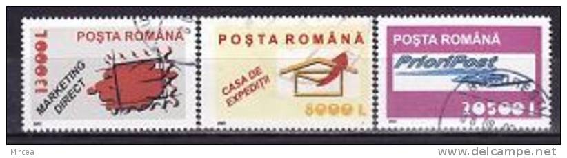 Roumanie 2002 - Yv.no.4775-7 Obliteres,serie Complete - Gebruikt