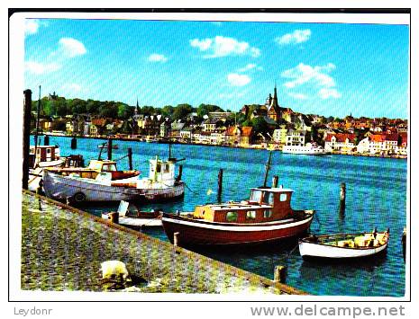 Flensburg - Boats On Water Front - Germany - Flensburg