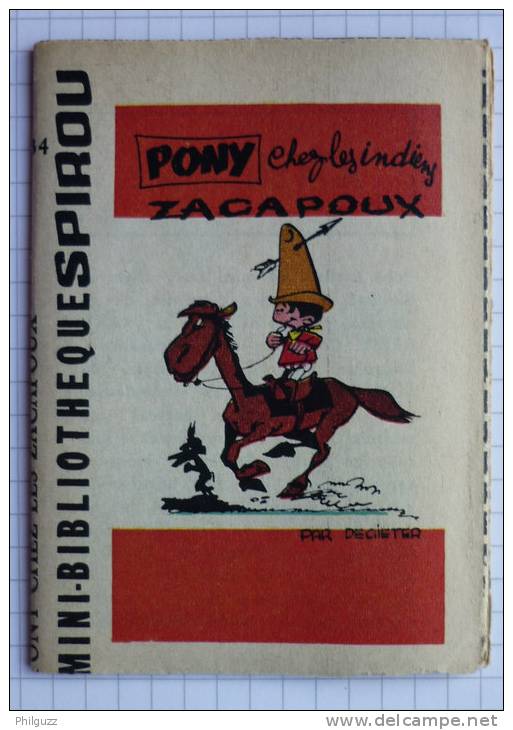 MINI RECIT      134 	SPIROU  1278 	Pony Chez Les Indiens Zacapou 	Pony 	De Gieter - Spirou Magazine