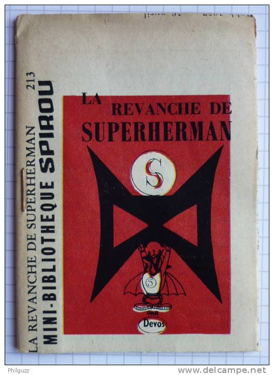 MINI RECIT      213 SPIROU	  1357 	La Revanche De Superhermann 	Superhermann 	Devos - Spirou Magazine