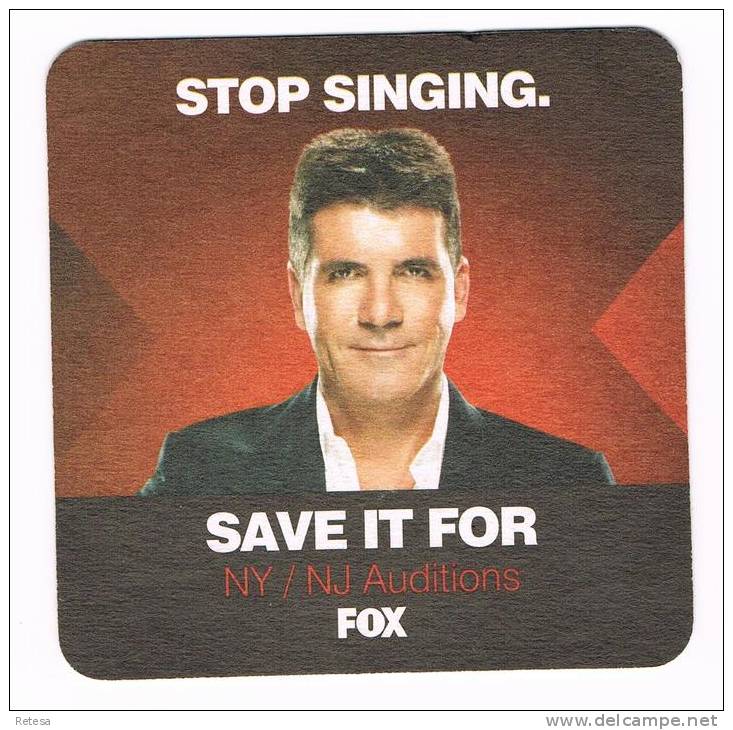 U.S.A.  BIERVILTJE  X - FACTOR  SIMON  COWELL    2011 - Sous-bocks