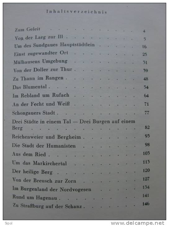 Bilder Aus Dem Elsass- Meinrad Heimfried  Orginal Zeichnungen C.A.Müller Verlag Cratander Basel 151 Pages - Frankrijk