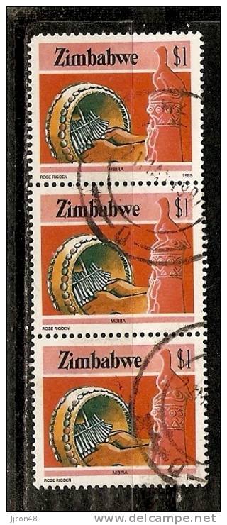 Zimbabwe  1985  Industry And Agriculture, Mbira  $1 (o) Mi.328 - Zimbabwe (1980-...)