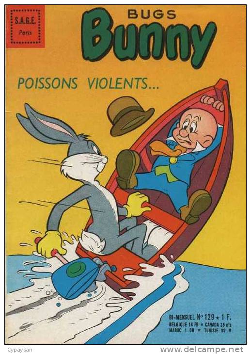 BUGS BUNNY N° 129 TBE SAGE 08-1967  OEIL DE ZOLTEC - Petit Format