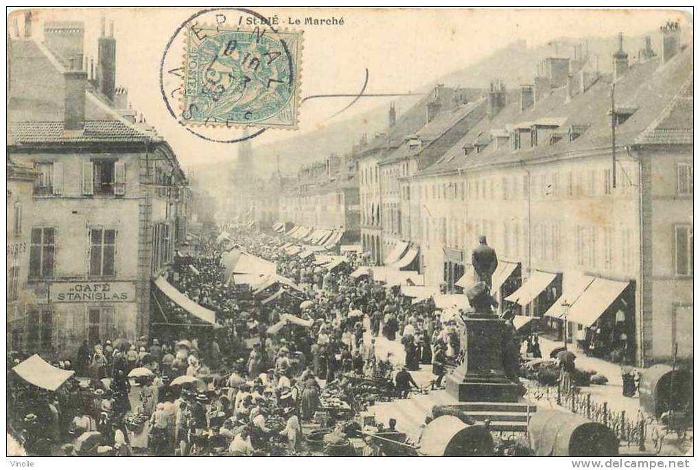 Vosges-réf D 88-02 : Saint-Dié : Le Marché - Saint Die