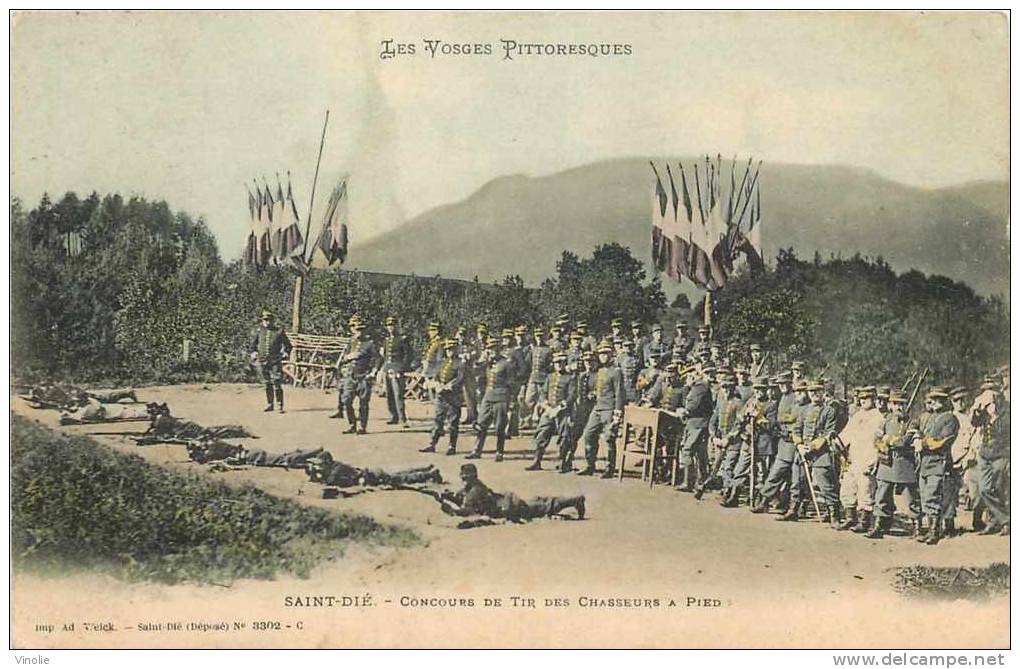 Vosges-réf D 88-11 : Saint-Dié : Concours De Tir Des Chasseurs à Pied - Saint Die