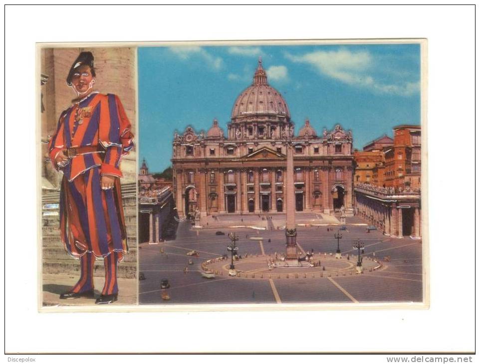 XW 462 Roma - Piazza San Pietro - Cartolina In Rilievo Plastificata / Non Viaggiata - Autres & Non Classés