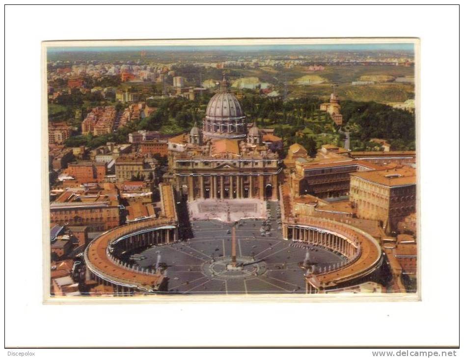 XW 463 Roma - Piazza San Pietro - Cartolina In Rilievo Plastificata / Non Viaggiata - Altri & Non Classificati