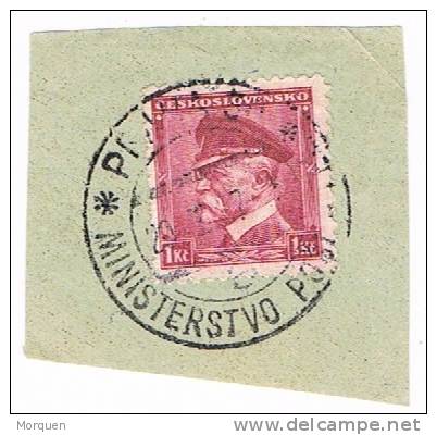 Fragmento PRAHA 1937 (Checoslovaquia) Ministerio Correo - Used Stamps