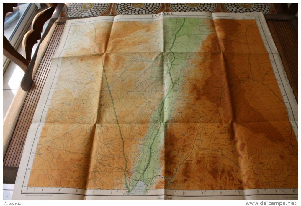 ISRAEL : CARTE TOPOGRAPHIQUE GEOGRAPHIQUE  LE BAS DU NEGUEV  No 16 VIDE ORDINANCE-1924 COMPILEDBY SURVEY OF ISRAEL 1951 - Topographical Maps