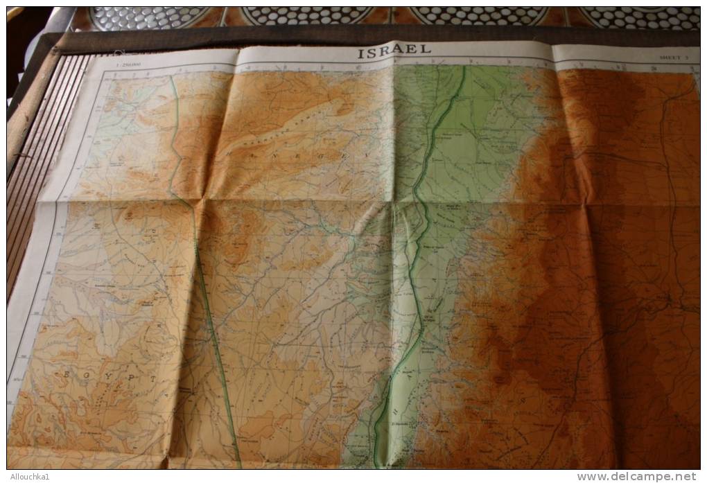 ISRAEL : CARTE TOPOGRAPHIQUE GEOGRAPHIQUE  LE BAS DU NEGUEV  No 16 VIDE ORDINANCE-1924 COMPILEDBY SURVEY OF ISRAEL 1951 - Topographical Maps