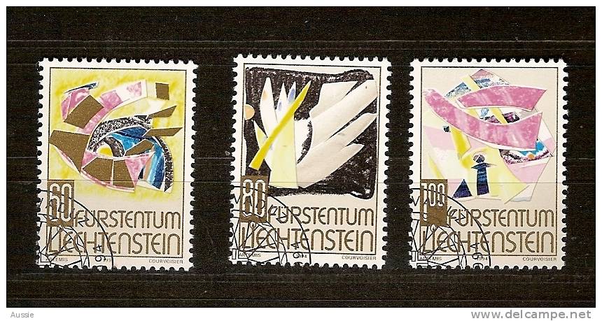 Liechtenstein 1994 Yvertn° 1037-39 (°) Used Cote 4,20 Euro  Noel - Oblitérés