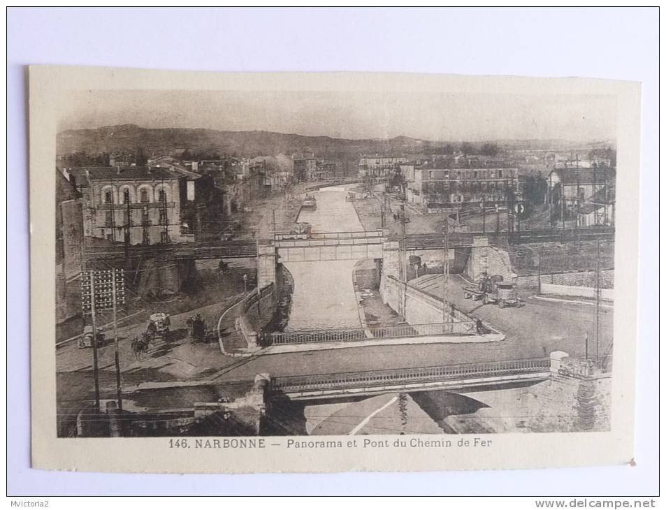 NARBONNE - Panorama Et Pont Du Chemin De Fer - Narbonne