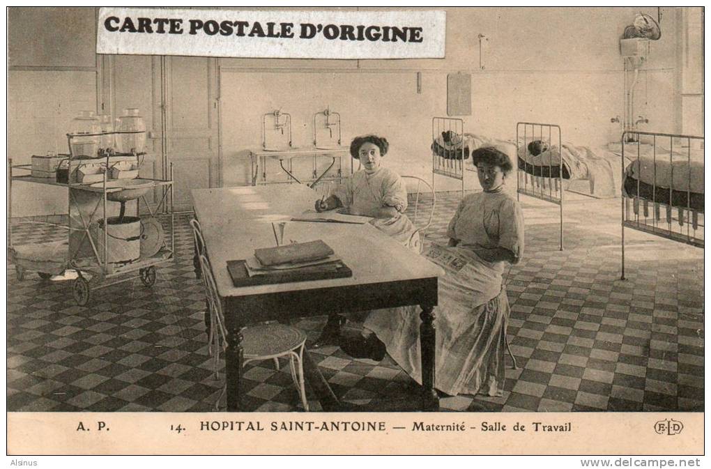 PARIS XIe - HOPITAL SAINT ANTOINE - MATERNITE - SALLE DE TRAVAIL - Gezondheid, Ziekenhuizen