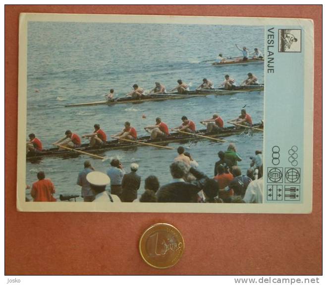 ROWING (Veslanje) - Yugoslavia Old Card Svijet Sporta 1980 * Aviron Rudersport Rudern Rudernd Remo Canottaggio - Rowing
