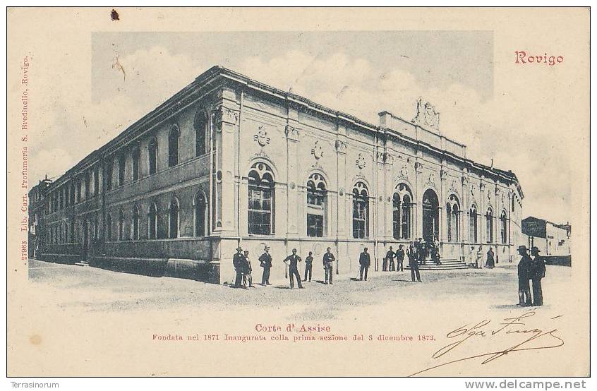 $3-1528- Rovigo - Corte D'Assise - F.p. Viaggiata 1901 - Rovigo