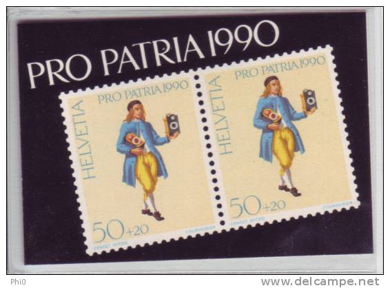 Y08 : Carnet Pro Patria 1990 ET O, SBK 28.-- - Used Stamps