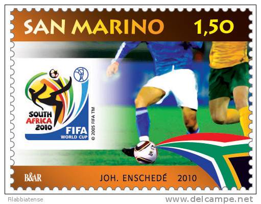 2010 - San Marino 2285 Mondiali Di Calcio   +++++++++ - 2010 – Sud Africa
