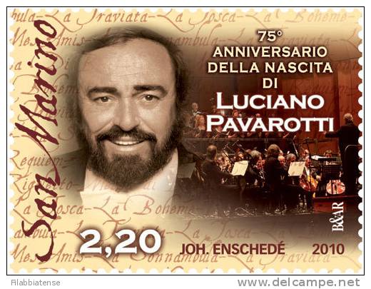 2010 - 2303 Luciano Pavarotti   ++++++++ - Ongebruikt