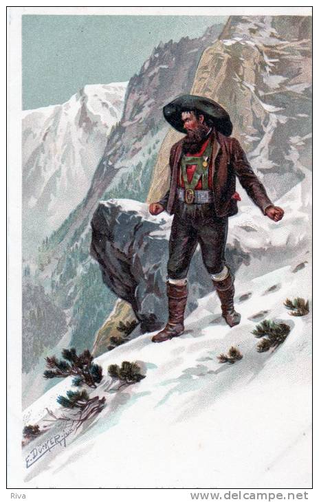 Carte En Couleur En Trés Bon état ( Aus Unseren Bergen ) Nos Montagnes . - Doecker, E.