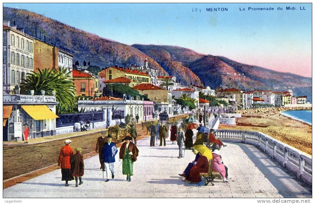 124 MENTON LA PROMENADE DU MIDI - Menton