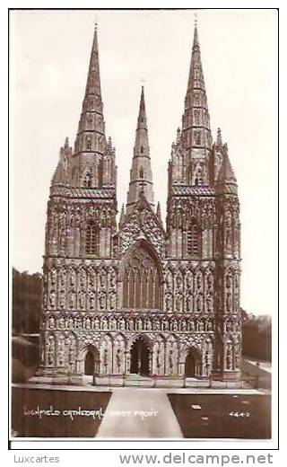 LICHFIELD CATHEDRAL .WEST FRONT. 4442. - Other & Unclassified