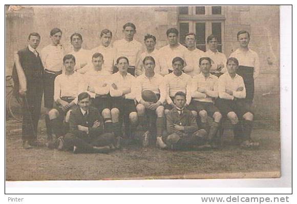 Equipe De RUGBY - Carte Photo - Rugby