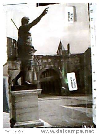 FANO STATUA E ARCO D'AUGUSTO  V1942  DI10351  PIEGA  A Lato - Fano