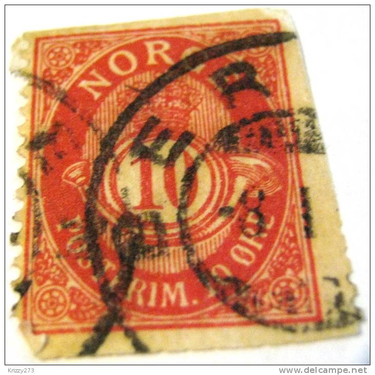 Norway 1893 10 Ore - Used - Oblitérés