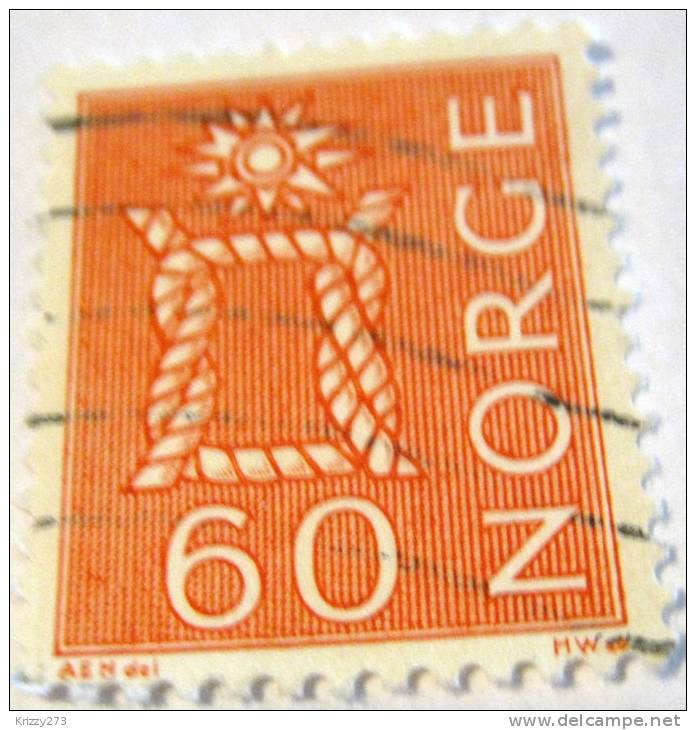 Norway 1962 Bosuns Knot 60 Ore - Used - Oblitérés