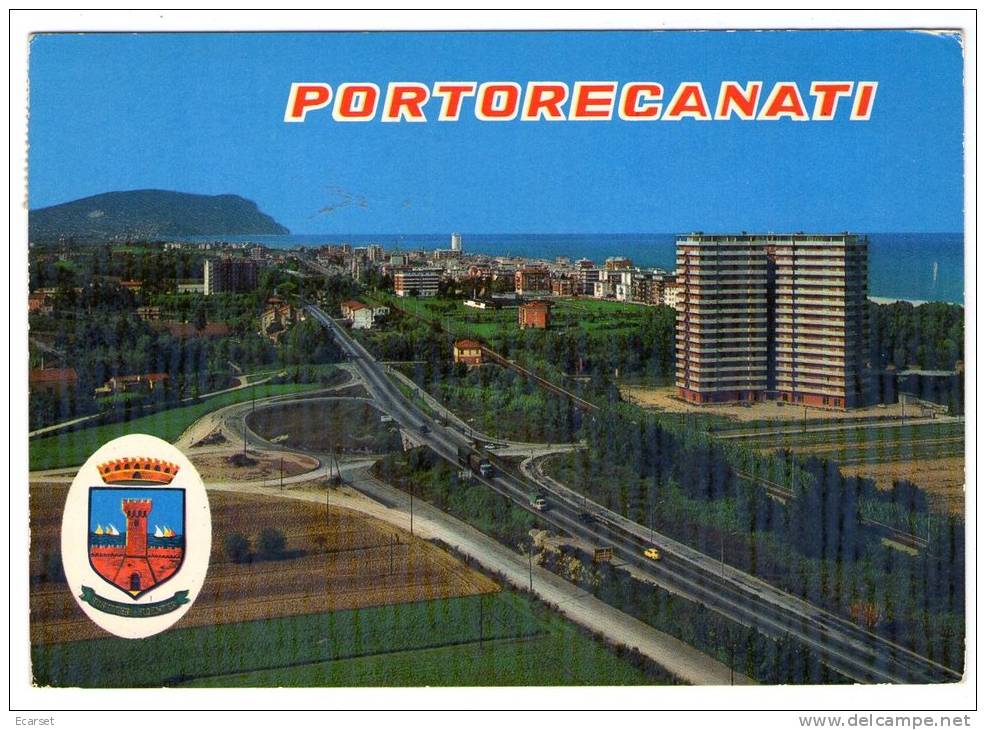 PORTO RECANATI (MACERATA) - Panorama. Viaggiata 1976 - Macerata