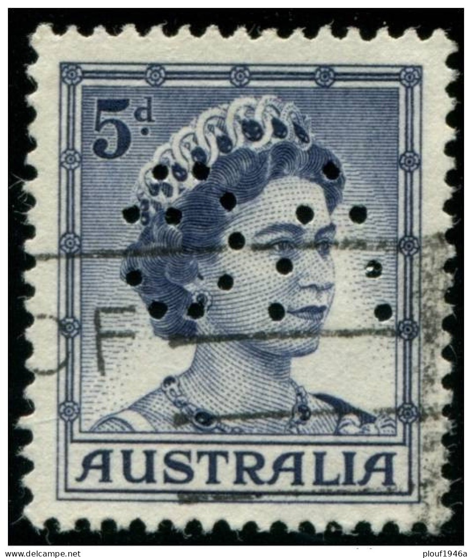 Pays :  46 (Australie : Confédération)      Yvert Et Tellier N° :  253 Perfin/perforé (o) - Perforiert/Gezähnt