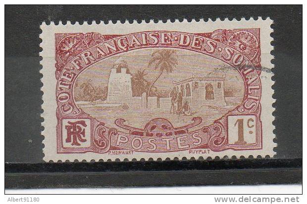 SOMALIE 1c Brun Rouge  1909 N°67 - Oblitérés