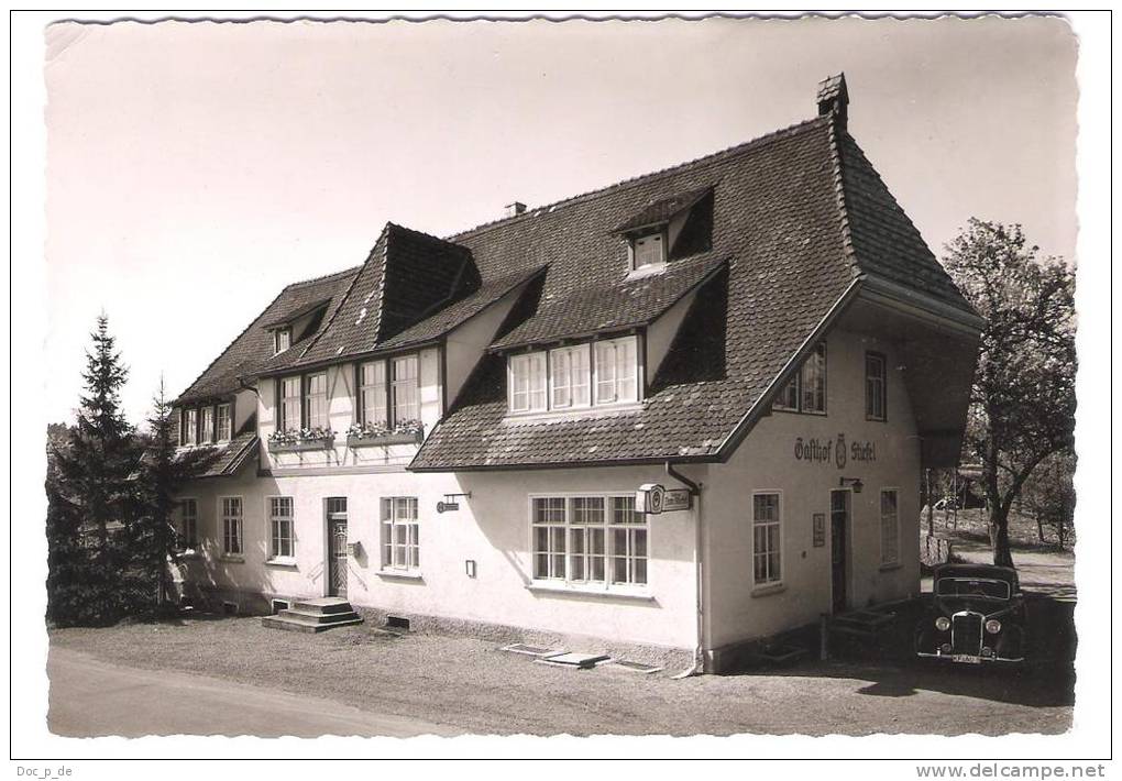 Germany - Gasthof Stiefel - Old Car - Altes Auto - Oldtimer - Photocard - Foto - Restaurantes